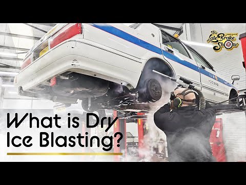 Dry Ice Blasting car cleaning - next level chassis detailing // 4k