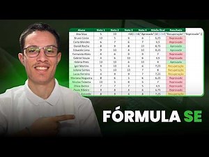 COMO USAR a fórmula SE no Excel!