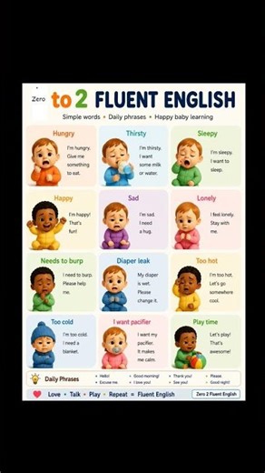 Baby English Sentences Every Parent Should Know 👶🗣️