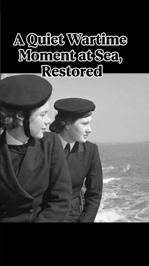 Women Serving at Sea During WWII Restored in Color #history #ww2 #colorized