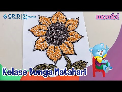 Membuat Kolase Bunga Matahari