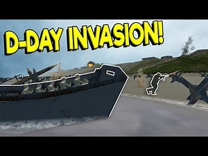 HUGE D-DAY OMAHA BEACH BATTLE! - Ravenfield Gameplay - WW2 Mod