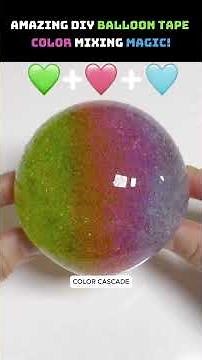 AMAZING DIY Balloon Tape Color Mixing Magic!