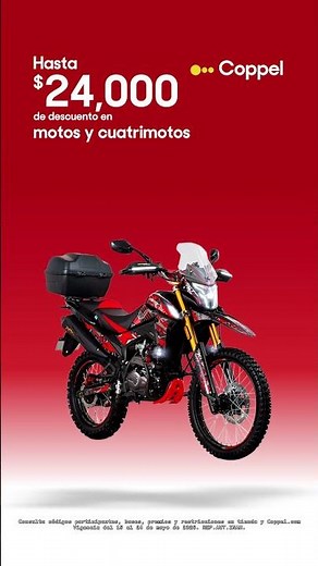 Get your new motorcycle today! | Coppel