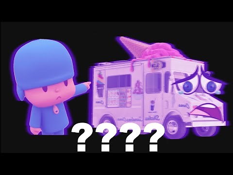 6 Pocoyo & Ice Cream Truck "Stop Go Away!" Sound Variations in 53 Seconds!