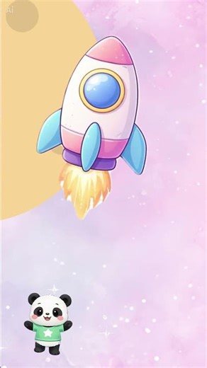 Countdown Rocket Blast Off 🚀 | Count 10 to 1 for Kids | Learn with Panda Play! 🐼