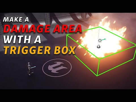 How To Make A Damage Area With a Trigger Box In Unreal Engine 5 With Blueprints