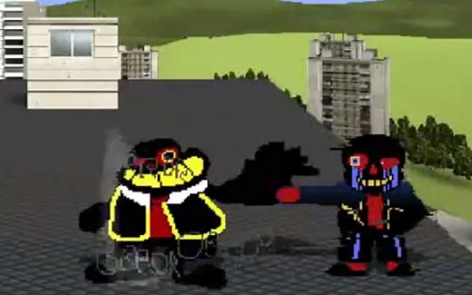 undertale mugen sans与sanesss的战争