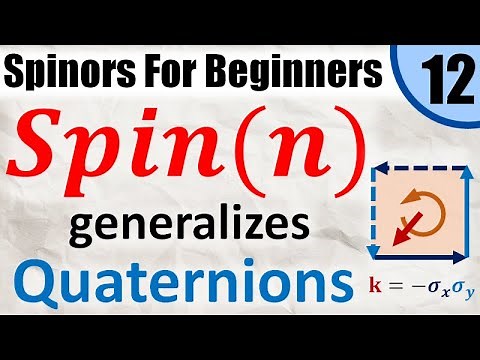 Spinors for Beginners 12: How the Spin Group Generalizes Quaternions to any Dimension