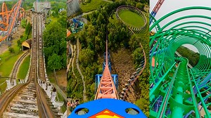 5.5K views · 88 reactions | Take a ride on Every Roller Coaster at Six Flags America! | Theme Park Review | Facebook
