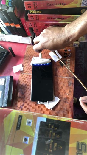 Realmi 12 Pro Mobile 👌UV glass Quick Paste 📱 #video #smartphone #shortvideo #viralshort #ytshort