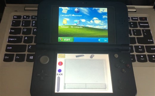 3DS运Windows XP ？？我的3DS已经决定原地爆炸了……