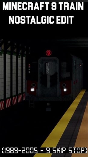 Minecraft long gone 9 train tribute #Nostalgia #nycsubway #2000s #nyct