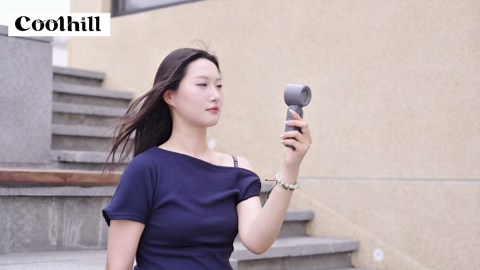 Handheld Portable Fan with Ice Cooler: 100-Speed 5500mAh Rechargeable Handheld Fan, 12H Time Hand Cooling Personal Fans with 20000 RPM Air Turbo Tech for Travel Outdoor