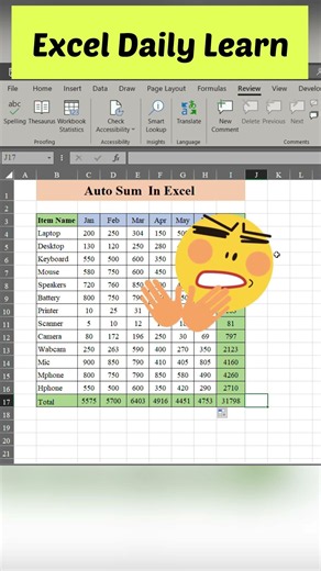 Alt + = Magic! Instantly Sum Numbers in Excel
