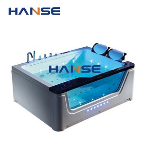 [Hot Item] Thailand Price Bathing with Air Bubble Waterfall 2 Person Whirlpool Bathtubs Big Size Bath Tub Acrylic Bathtub