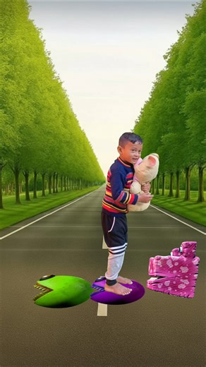 new wait me jump on colour monster Pac-Man vs Big monster Pac-Man #shorts #youtubeshorts