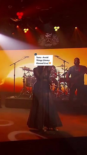 One of my Favorite Tems Live Perfomances ✨ Tems - Avoid Things ( @Jimmy Kimmel Live ) #tems #temsbaby #jimmykimmellive #avoidthings #iforangewasaplace #temsszn