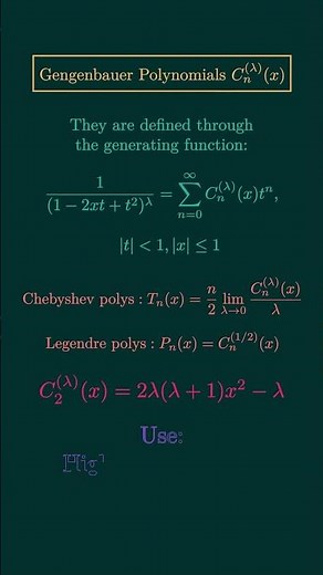 RANKING 100 FUNCTIONS BY DIFFICULTY | Level #59 Gegenbauer Polynomials #RecentDrift #maths #edit