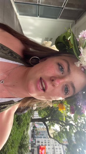 Neve's Unwavering Spirit in Her Flower Crown