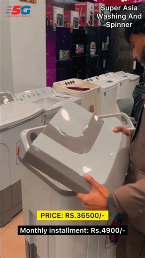 Super Asia Washing Machine And Spinner Available On 5G Smart Electronics Chakwal #reels