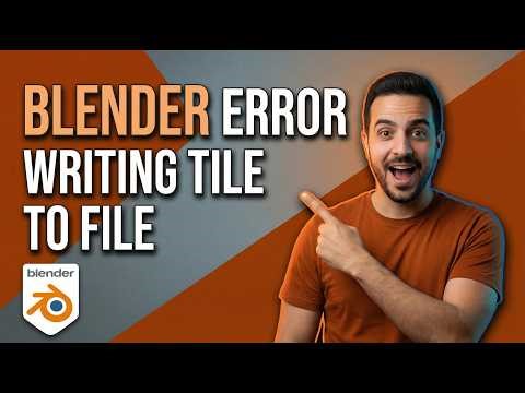 Blender Error Writing Tile To File (Fast Fix Guide)