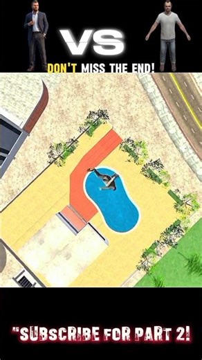 Impossible Pool Jump Challenge: Michael vs Trevor! 💦 #shorts