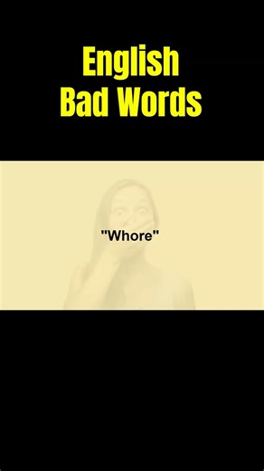 ⚠️⚠️w**re [Warning: Bad Words] #englishvocabulary #englishslang #englishslang