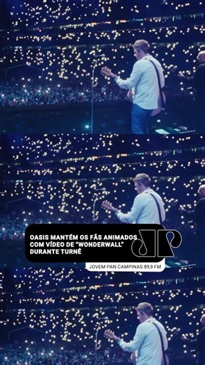 O Oasis continua nos dando mimos!  A banda liberou a performance profissional de "Wonderwall" gravada durante a turnê de reunião, em Dublin. É o registro perfeito de um dos maiores sucessos de todos os tempos. Quem já assistiu?  #jovempancampinas #oasis #performance | Jovem Pan Campinas | Facebook