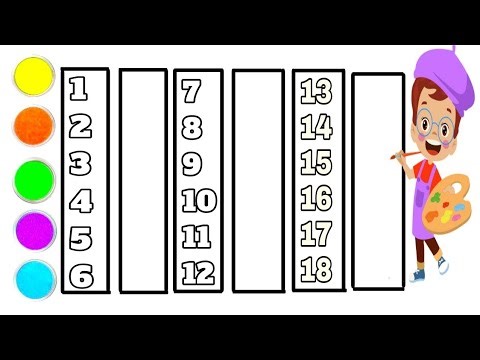 Easy To Counting Number | How To Counting Number Drwaing for Kids | 123 Numers Song #counting #Kids