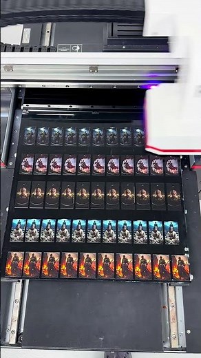Acrylic key chain batch printing #uvprinter #uvprinting #smallbusiness