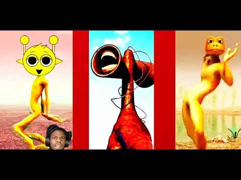 Funny Green Allien Dance VS Dame tu Siren VS Patila