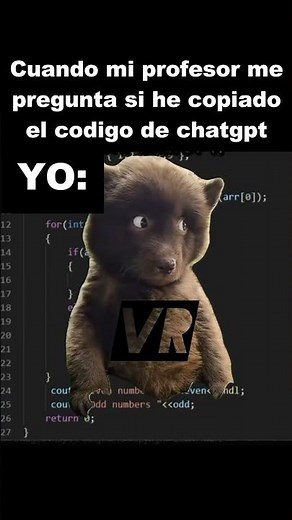 Cuando el profesor de informática me pregunta si he copido el código de ChatGPT #programar #ia