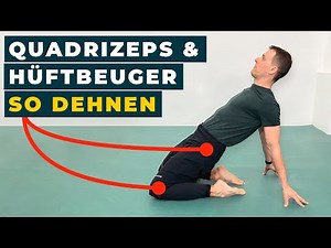 Oberschenkelvorderseite dehnen bei Knieschmerzen