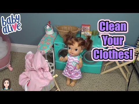 How To Clean Stains Out Of Baby Alive Clothes! | Kelli Maple