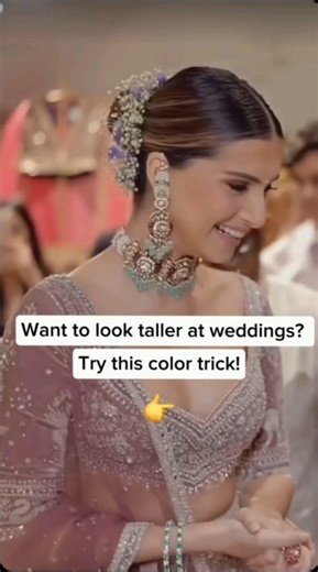 Want to Look Taller at Weddings? Try this colour trick!#glowandstyletrends #fashion #womenfashion