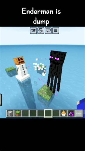 enderman is the dumpest mob in minecraft nFFminiYt #trending #minecraft