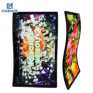 [Hot Item] 4K HD Curved 55 Inch S-Shaped LCD Display Gaming Pcap Capacitive Curved Touch Screen Monitor for Skill Game Machine Cabinet