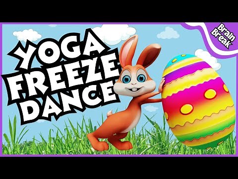 🐰🌷Easter Bunny Yoga Freeze Dance 🐰🌷| Brain Break | Easter Games For Kids | Yoga for Kids 🐇