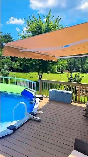 Shade Made Simple: VEVOR's Manual Awning in Action!