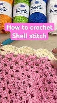 How to crochet shell stitch 🐚 Free tutorial for this top on my channel! #shellstitch #crochet