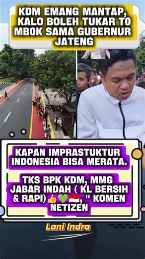 KDM EMANG MANTAP, Kalo boleh Tukar T0mb0k Sama Gubernur Jateng #kdm #ahmadluthfi #shortsvideo