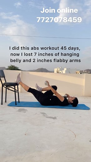 Practice this move to target your hanging belly and arms together. This exercise should be followed by 20 mins cardio workout and diet . For good results Follow me for amazing and beginner friendly workouts. Beginner 10count 3 sets Advance 40 count 5 sets #core #coreworkout #absworkout #abs #absday #corestrength #strong #legs #bellyfat #momlife #momfit #fitmom #getfit #momblogger #womenfashion #legsworkout #legsday #womeninbusiness #weightloss #workoutroutine #viral #1 #weightloss #womensupporti