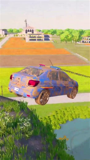 TRANSPORTING POLICE CARS, AMBULANCE, FIRE TRUCK, COLORFUL CARS FARMING SIMULATOR 22 #shorts
