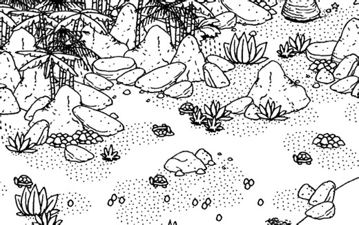 I did not expect a Voight-Kamff test in Hidden Folks, a cozy hidden object game