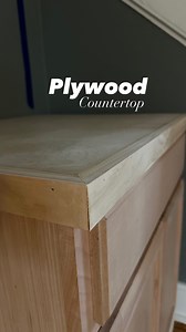 This birch plywood countertop cost me about $35ish including the pine 1x2s which is definitely not bad for a countertop 🙌🏼 I can’t believe the shelves are next 🤯 and we need to start thinking about paint…I guess we first need to decide light or dark?? Any color suggestions are welcome! | Hollyguffhouse