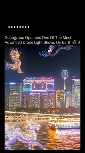 Motivation | Growth | News on Instagram: "Coordinating thousands of flying robots in midair without collisions, delays, or drift is one of the hardest problems in modern engineering. ⚡🤖 Guangzhou’s drone light show operates at a scale and precision few cities on Earth can match. Each drone is GPS-positioned down to centimeters and synchronized within milliseconds, functioning as part of a real-time autonomous swarm. Instead of fireworks, this system relies on distributed computing, swarm algori