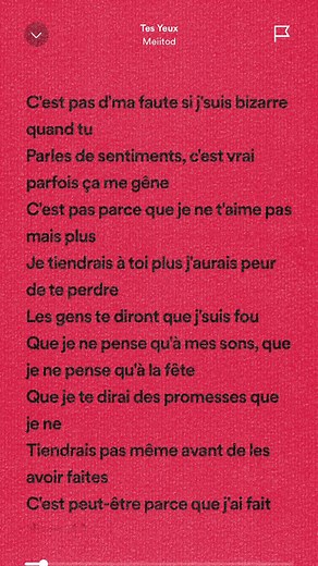 Meiitod « Tes Yeux » - Paroles Complètes de la Chanson