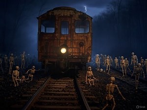 Ghost Train (POV No.2) Pleasure Beach Blackpool England UK