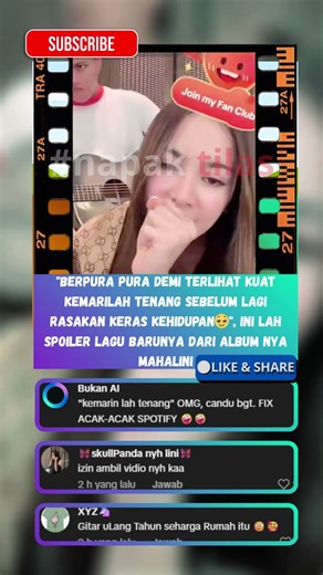 lewat live nya lini buat spoiler lagi lagunya #mahaliniraharja